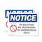 Signmission No Soliciting No Trespassing OSHA Notice Sign, Plastic, 10in W x 7in L, 2PK OS-2PACK-NS-P-710-L-14831 - alternate 1